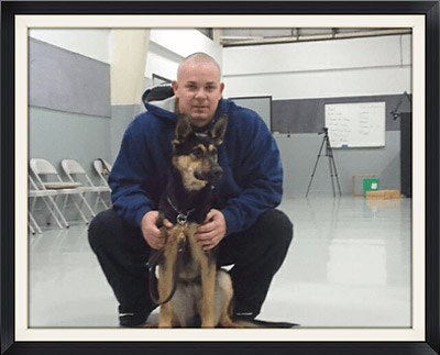 trainer with dog